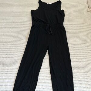 Spiritual Gangster Black Wide-Leg Jumpsuit